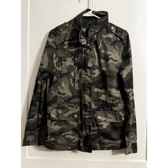 Love Tree Jackets & Blazers - Love Tree Womens Camouflage Jacket Sz L Full Zip Up Pockets Military Gorpcore